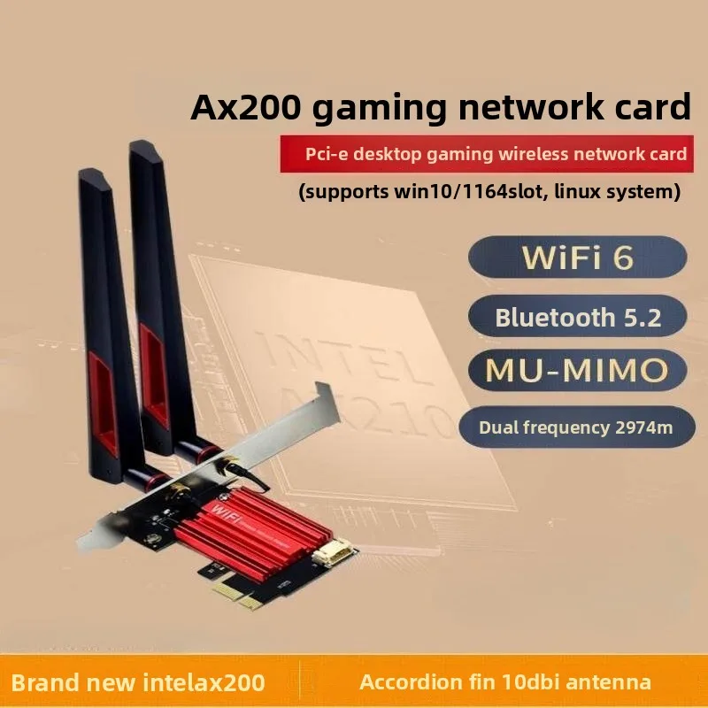 WIFI7 무선 네트워크 인터페이스 카드 인텔 BE200 AX210 PCIE 데스크탑 컴퓨터용 5G 트라이밴드 블루투스 5.4 수신기
