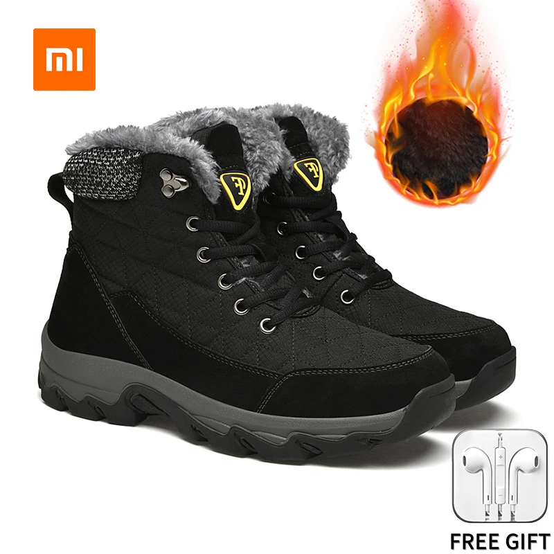 

Xiaomi Youpin Casual Sneakers for Men Shoes Winter Large Size 38-47 Keep Warm Snow Boots Plush Ankle Tactical Shoes for Men Sale