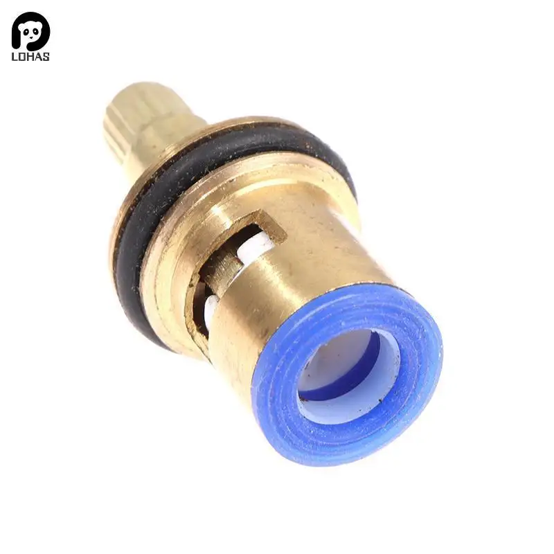 Faucet Cartridge Universal Replacement Tap Valves Brass Ceramic Disc Cartridge Inner Faucet Valve for Bathroom, Clockwise or Anti-clockwise