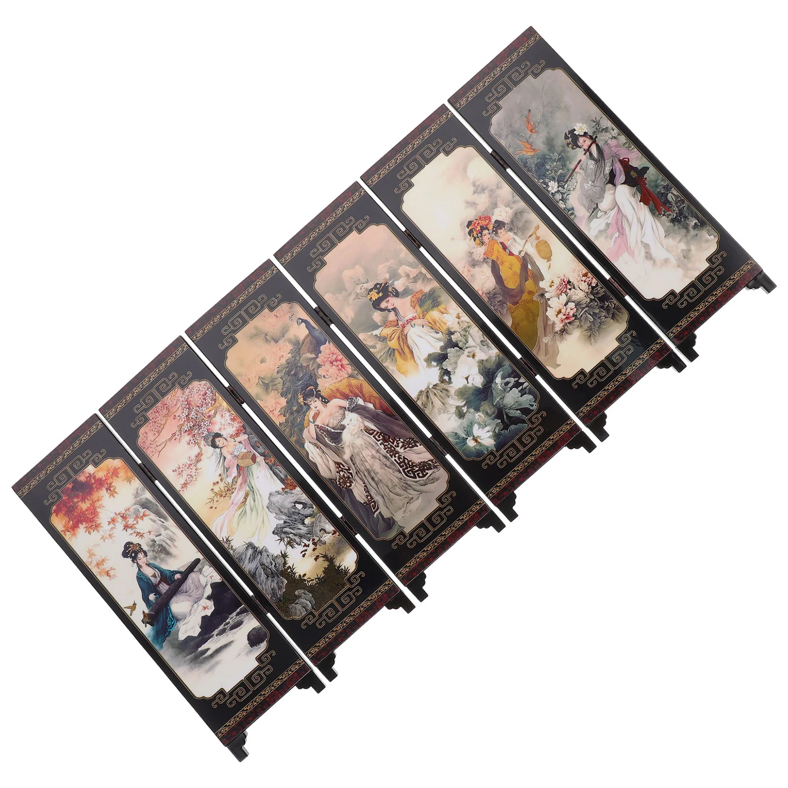 

Folding Chinese Screen 4-pannel Screen Folding Screen Traditional Chinese Decoration for Gift