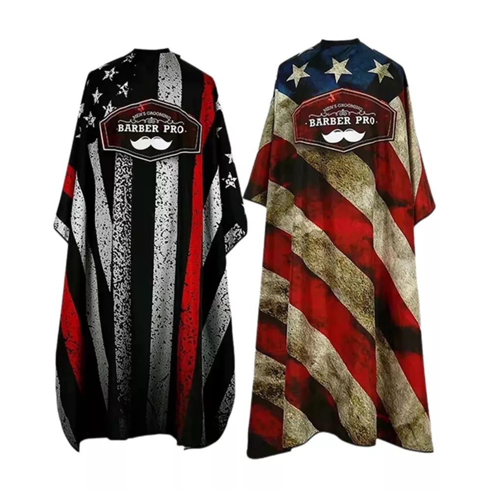 Barber Haircut Cloth Salon Hairdressing Apron Antistatic Pattern Gown Waterproof Hairdresser Capes Styling Tools Wholesale 3