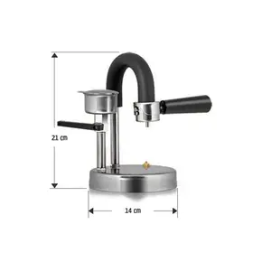 100% Original Italian Kamela Kamira Coffee Machine Home Open-air Office  Espresso Pot Stainless Steel Manual Coffee Maker - AliExpress