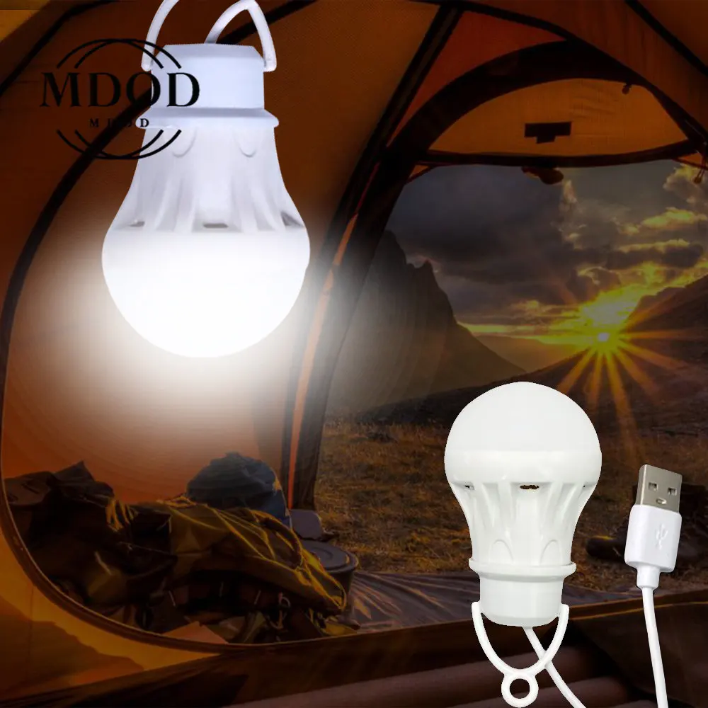 

Outdoor Camping Lamp Portable Mini Bulb 5V LED USB Power Book Reading Light Study Table Lamp Tent Lantern Super Birght 1/2/5pcs