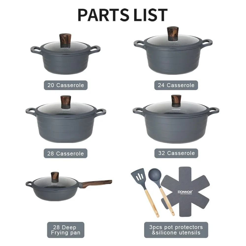 Ceramic Non-stick Pan Suitable for Home Kitchen Cooking Induction Cooker Safe and Easy To Clean PFOA-free
