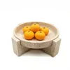 Irregular Bowls with Bases Marble Stone Tray Fruit Dessert Storage Plates Home Furnishings Desc 1