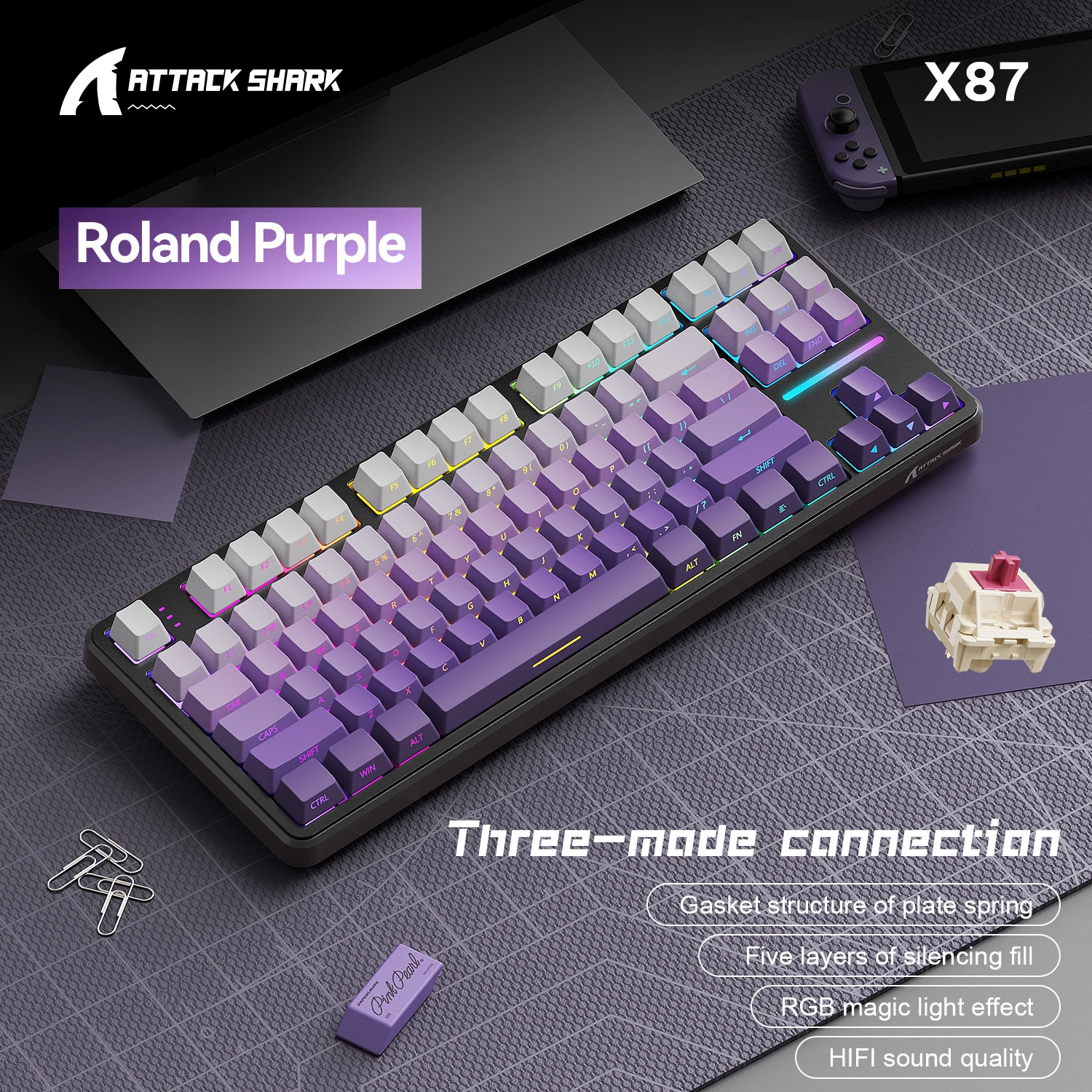 Nachonkan キャラクターキーボード 本体 インプレ：Mechkeys Utyping × Neko Touch 今回も高品質