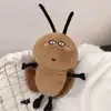 Cute Mini Cockroach Doll Soft Cute Couple Pendant Ugly Cute Little Cockroach Plush Toy Creative Bag Pendant Funny Keychain 18cm 3