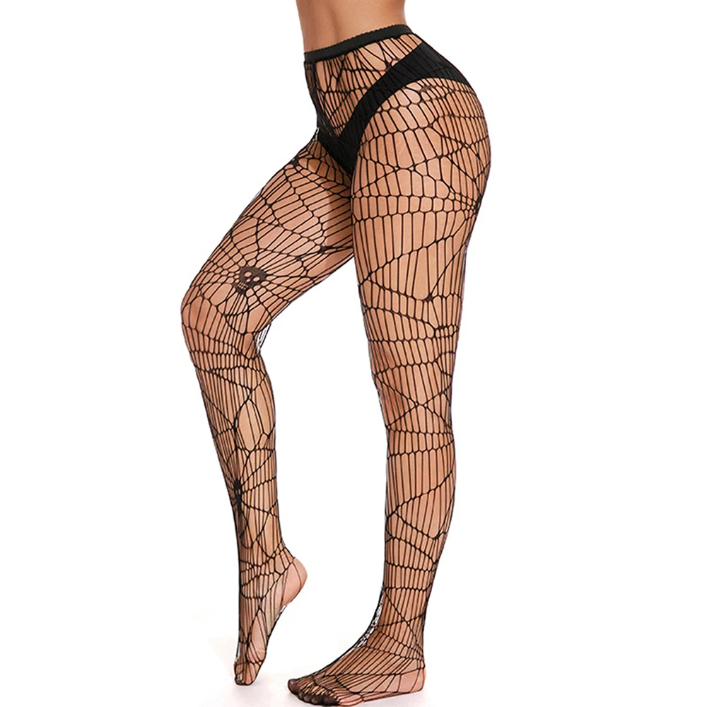 Halloween Ghost Skull Hollow Out Gothic Stockings