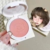 Monochrome Cute Blusher Peach Milk Pink Cream Natural Cheek Tint Brighten Waterproof Matte Face Contouring Blush Palette Makeup 3