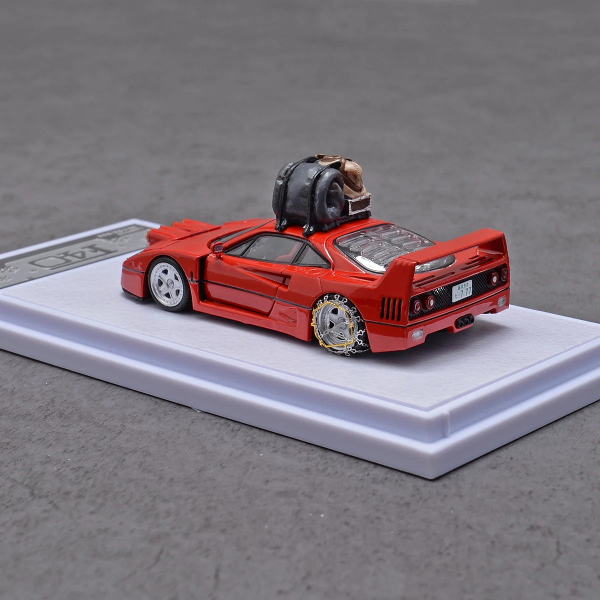 FY Diecast 1/64 Scale Ferrari F40 Rampante Snow Edition with Retractable Headlights Alloy Car Model Toys for Boys Gift 15 S3db423cbf2444cfe83380f83e35c8f44v