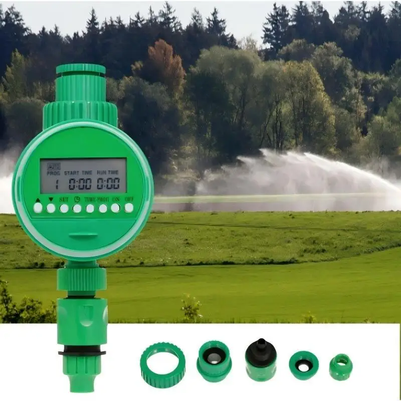 Automatic Garden Irrigation Timer LCD Display Waterproof Programmable Watering C