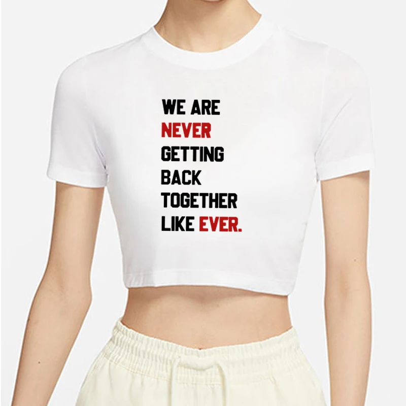 1989 Taylor Tour Concert Crop Top, Taylor Crop Top, Taylor Music Album Regalo Per Lei Swift, O-Collo Crop Top A Maniche Corte, Estate