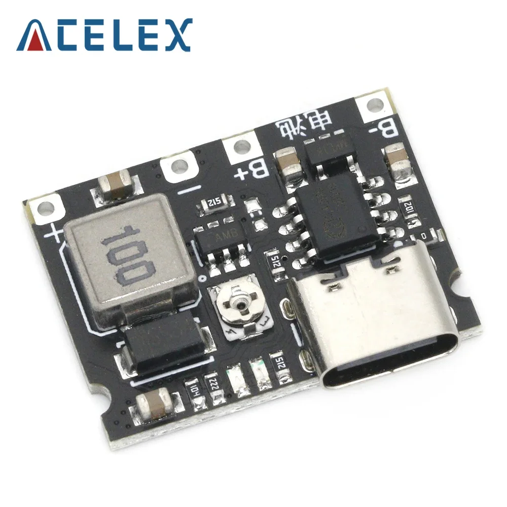 Lithium Li-ion 18650 3.7V 4.2V Battery Charger Board DC-DC Step Up Boost Module TP4056 DIY Kit Parts