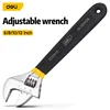Deli Adjustable Wrench Car Bicycle Wrenchs Dip Plastic Carbon Steel Universal Spanner Mechanical Workshop Hand Repair Tools 2