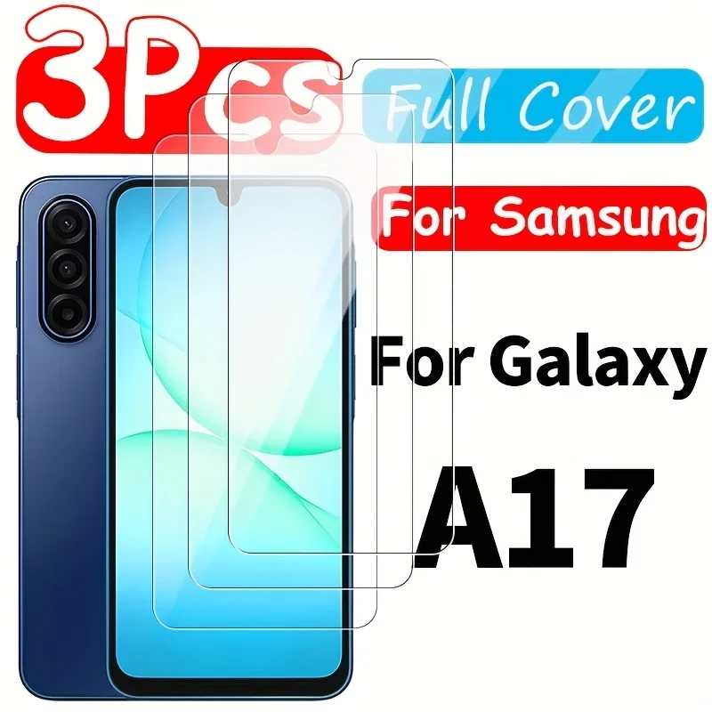 3-Piece Tempered Glass Case-Friendly Anti-Scratch HD Transparent Screen Protector