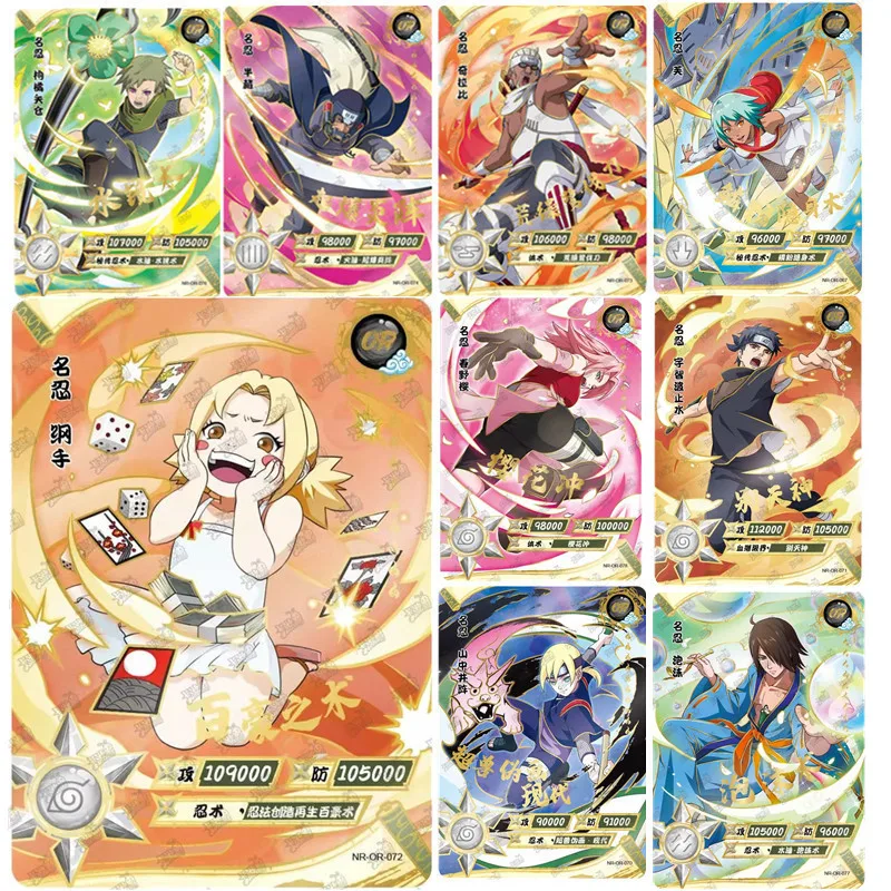 

Original Naruto OR card holder Uzumaki Naruto Kakashi Obito Bronzing Anime Character Game Collection Card kids toys Child gift