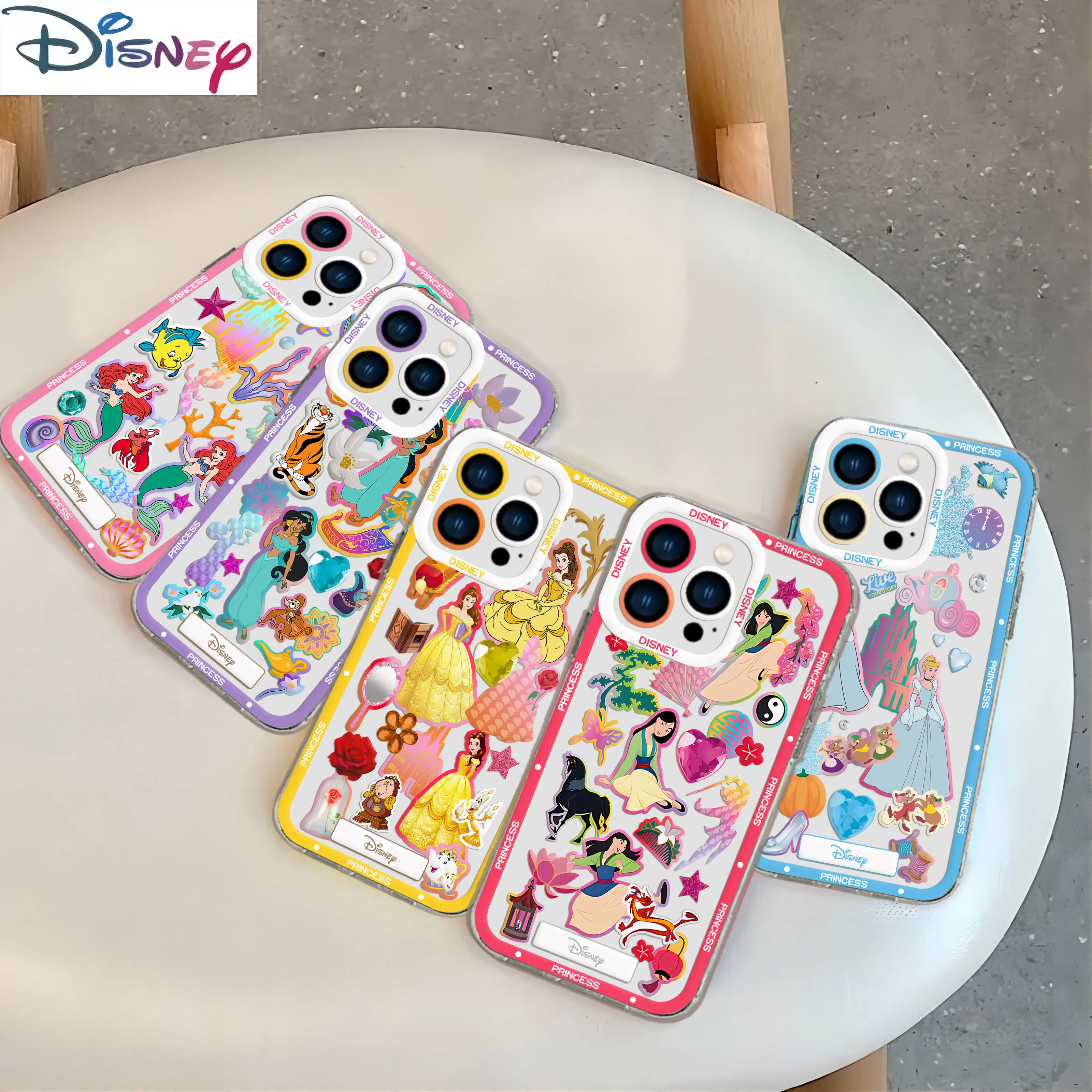 

Disneys Cartoon Princess Phone Case For Samsung A71 A53 A50 A52 A52S A72 A81 A91 A22 A20S A20 A30 A11 4G 5G Transparent Cover