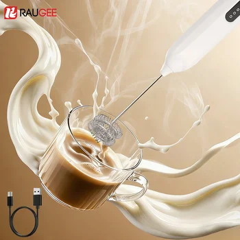 Rechargeable Milk Frother Mini Coffee Whisk Wireless Milk Foam Machine Electric Milk Foamer Maker Handheld Stirrer Egg Beater 1