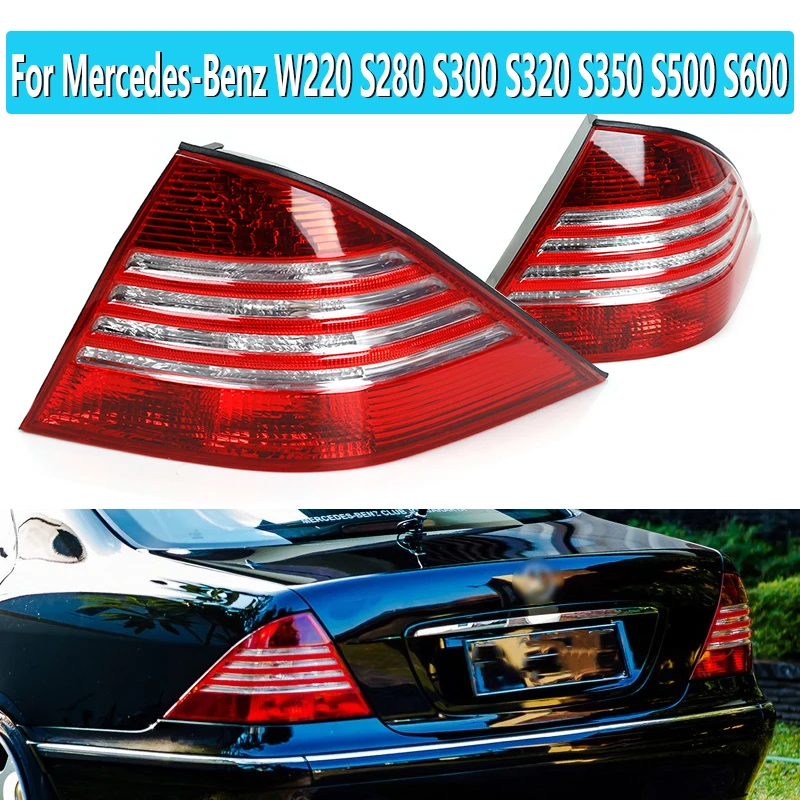 

For Mercedes-Benz W220 S280 S300 S320 S350 S500 S600 2002-2005 Car LED Rear Brake Lamp Taillights Car-styling Assembly