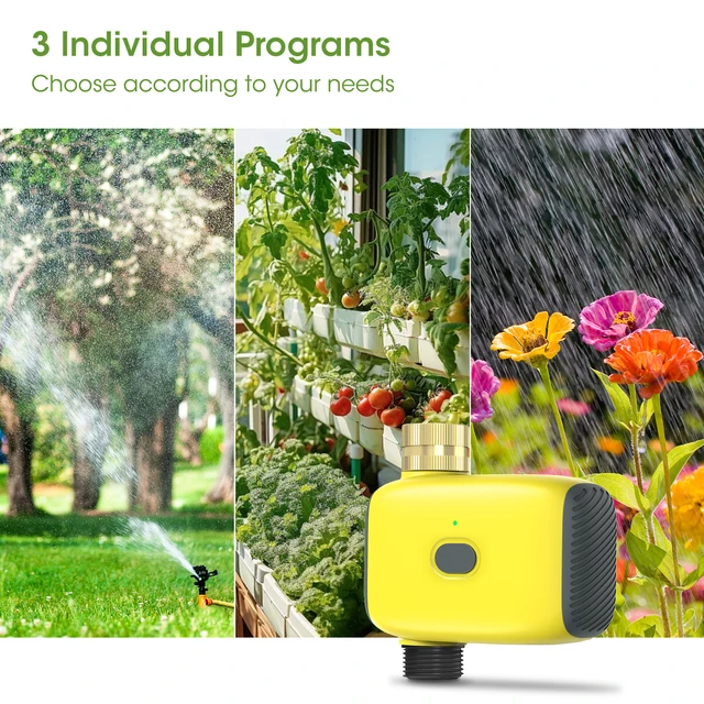 Tuya Smart Zigbee Watering Timer Sprinkler Drip Irrigation System Controller Brass Inlet Support Home Assistant Zigbee2mqtt 2