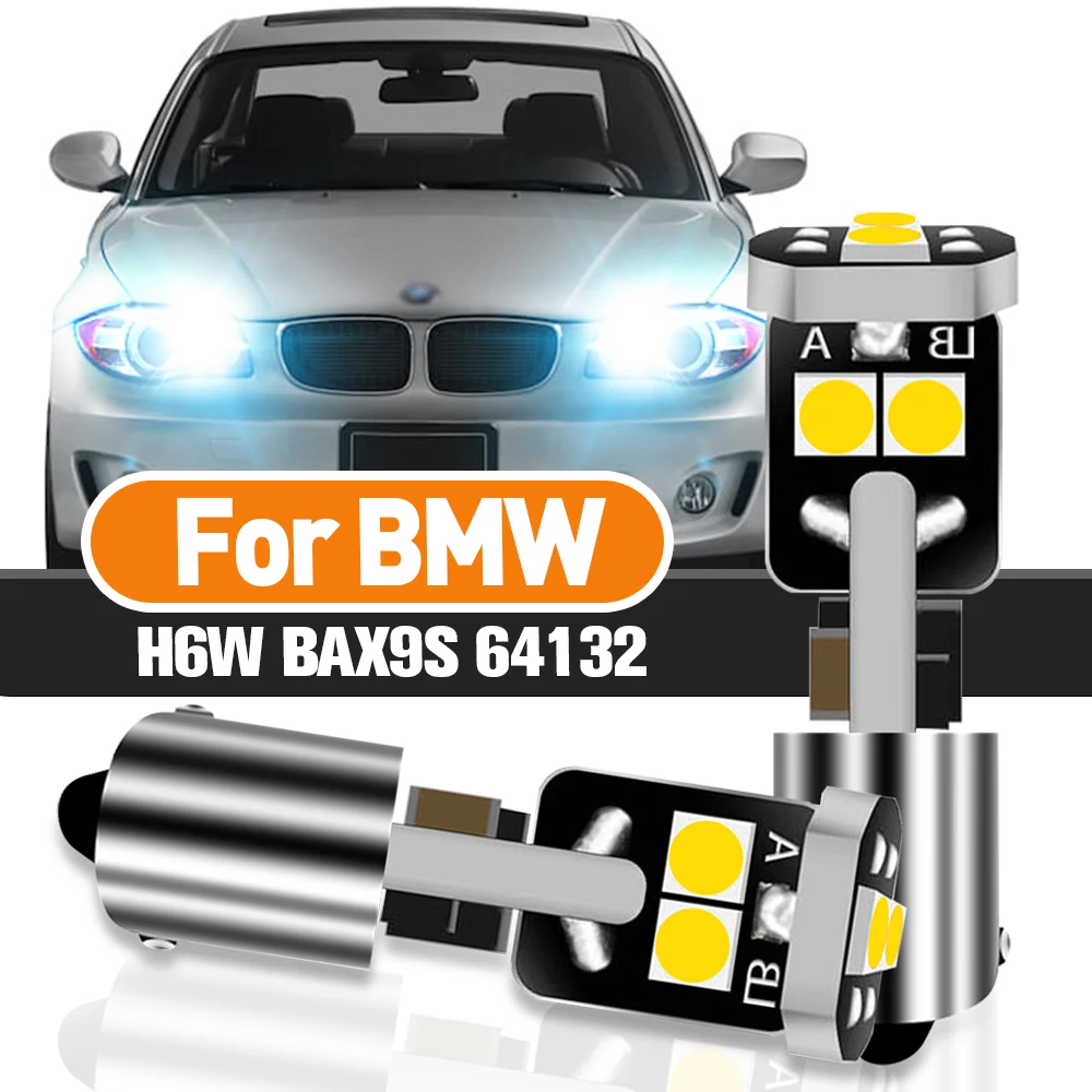 2Pcs BAX9S H6W LED Brake Stop Parking Light Bulb Fit For BMW F20