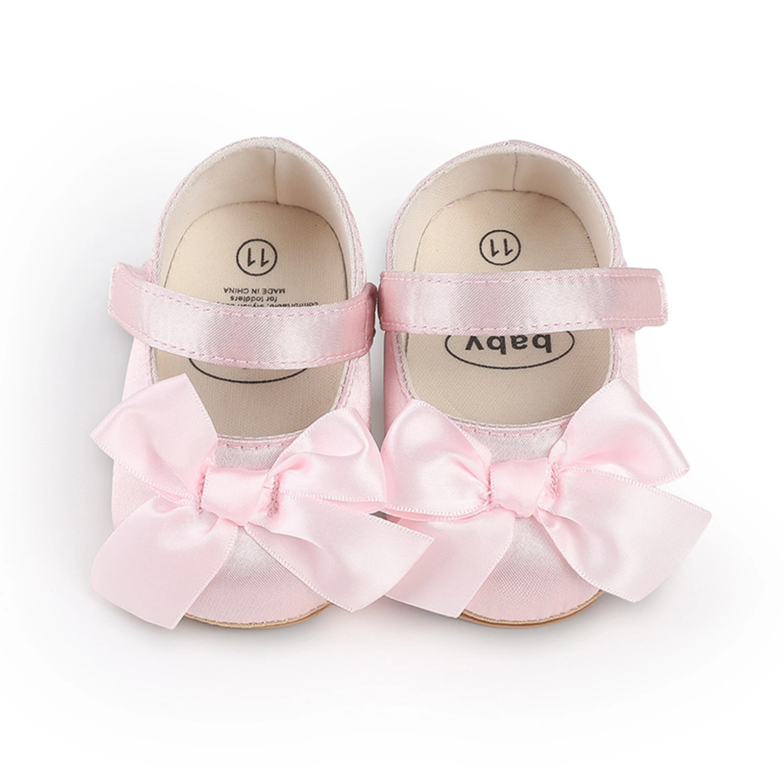 Newborn Baby Girls Princess Shoes Cute Bowknot Soft PU Leather Non-slip First Walker Shoes Summer Fall Toddlers Crib