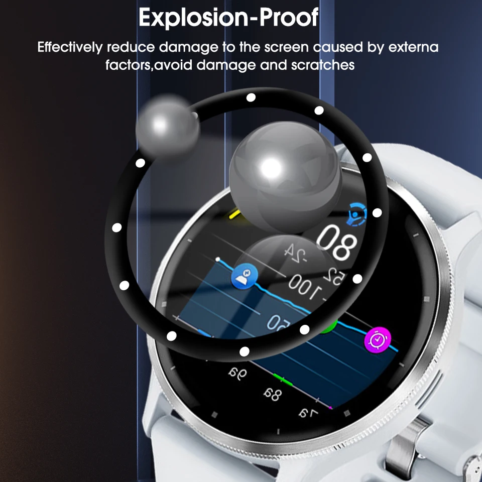 NEWZEROL 4 Pièce Protection D'écran Compatible Pour Garmin Venu 2 Plus