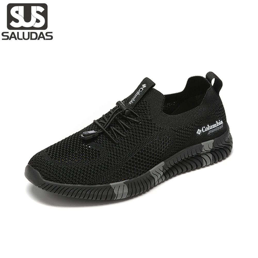 

SALUDAS man Sneakers Ultra Light Mesh Breathable Hiking Trekking Shoes Men jogging sports Shoes Portable comfortable casual shoe