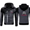 2024 Car Logo Citroen Men's Double Zipper Jacket Harajuku Fashion Windproof Jacket Outdoor Fishing and Mountaineering Top 2