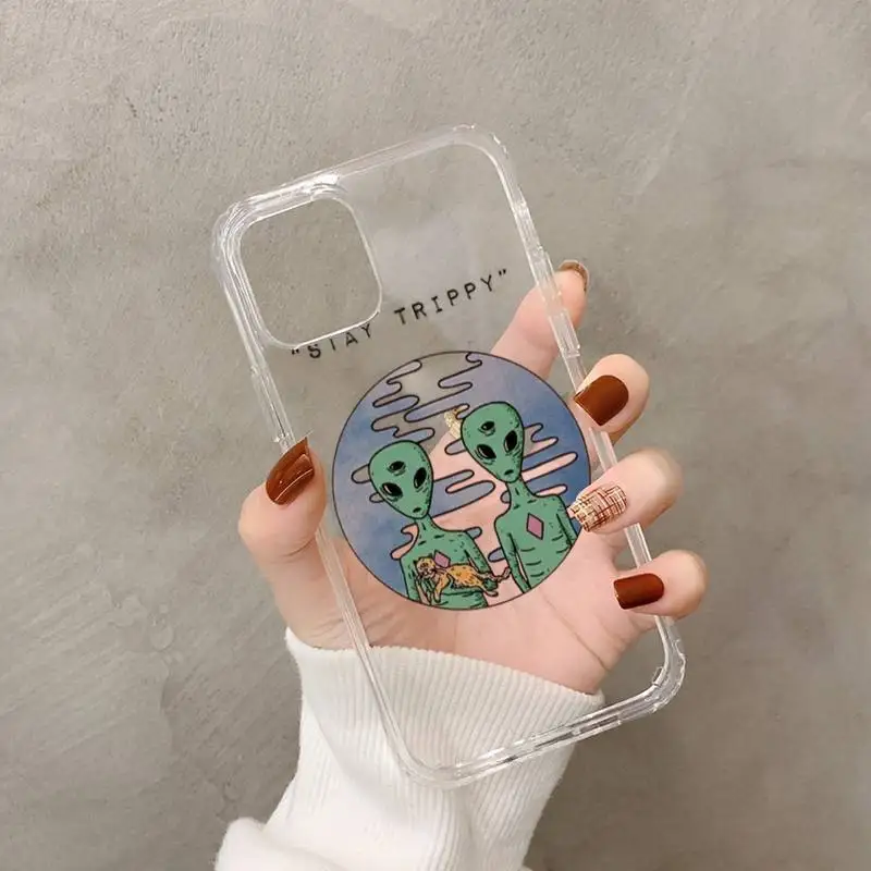 Aesthetics Cartoon Alien Space Phone Case