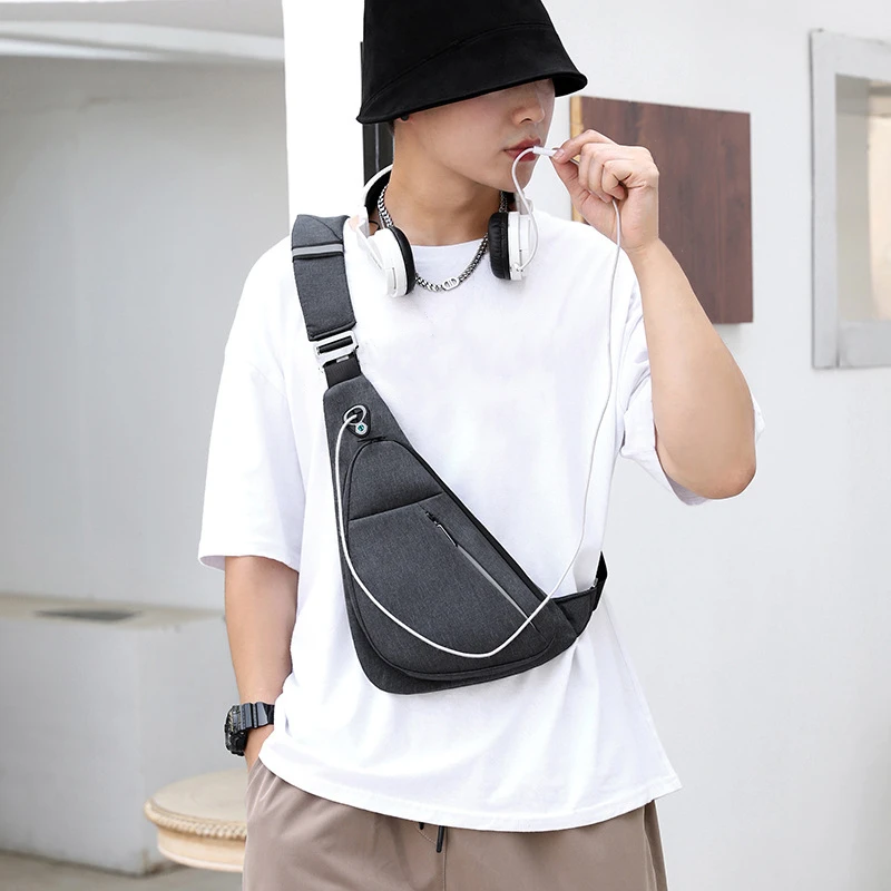 

Men Anti Theft Chest Bag Boy Travel Fashion Bag One Shoulder Bag Waterproof Crossbody Bags For Men Bagpack 2024 New