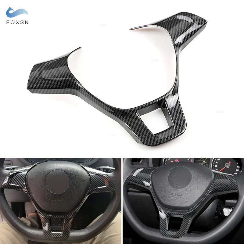 

Для VW Golf 7 VII MK7 Passat B8 Tiguan Sharan Jetta Новое поло с зернистой отделкой ABS из углеродного волокна аксессуары