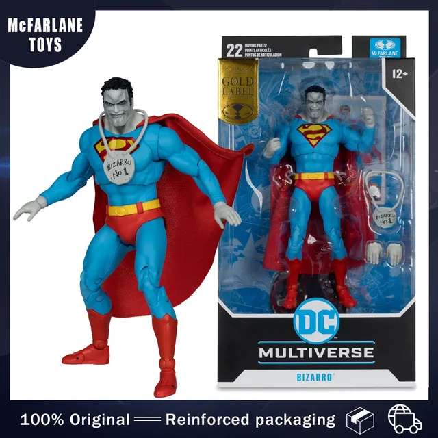 McFarlane Toys DC Multiverse Bizzaro Gold Label 18cm Action Figure Collection Original Model Ornament Suitable for boys and girl