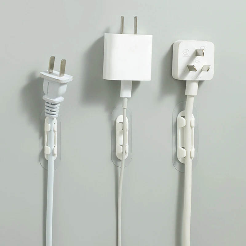 3Pcs Cable Organizer Clip Electric Wire Fixed Organization Desktop Wire Manager Cord Holder USB Charging Data Line Bobbin Winder