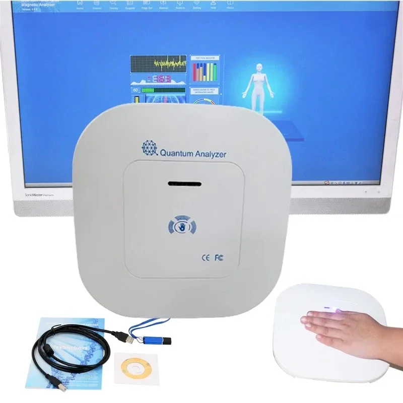 Body Health Analyzer 10G Quantum Magnetic Resonance Analyzer Hand Touch