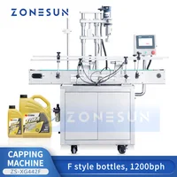 ZONESUN Automatic F-Style Bottle Capper | Screw Lid Container Packaging ZS-XG442F 1