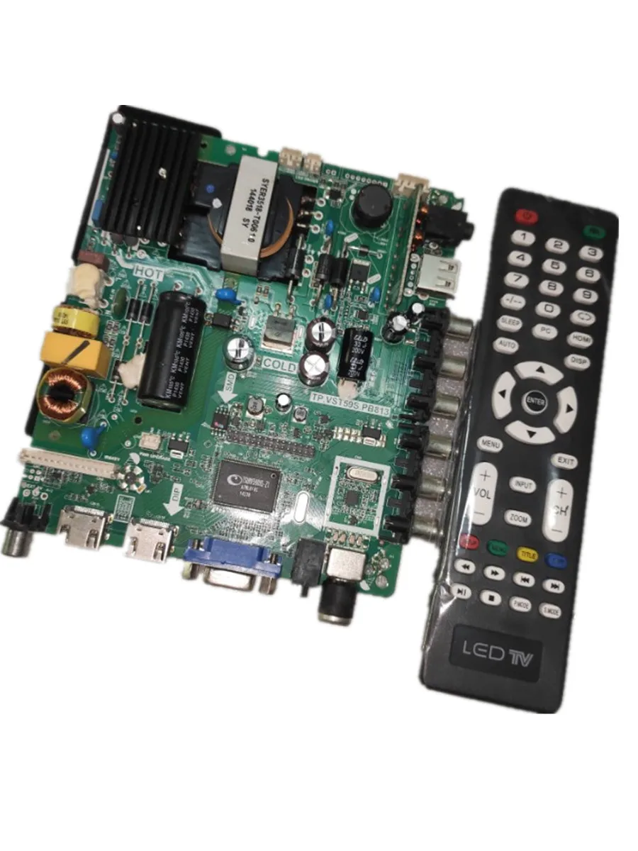 FreeshippingTPVST59SPB813ThreeinoneuniversalTVmotherboardLED