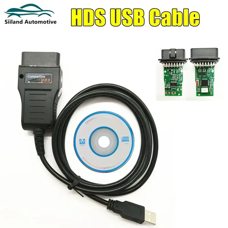 

HDS-кабель для Honda, диагностический кабель, автомобильный OBD2 HDS-кабель, поддержка нескольких языков, Автомобильный сканер, считыватель кодов HDS
