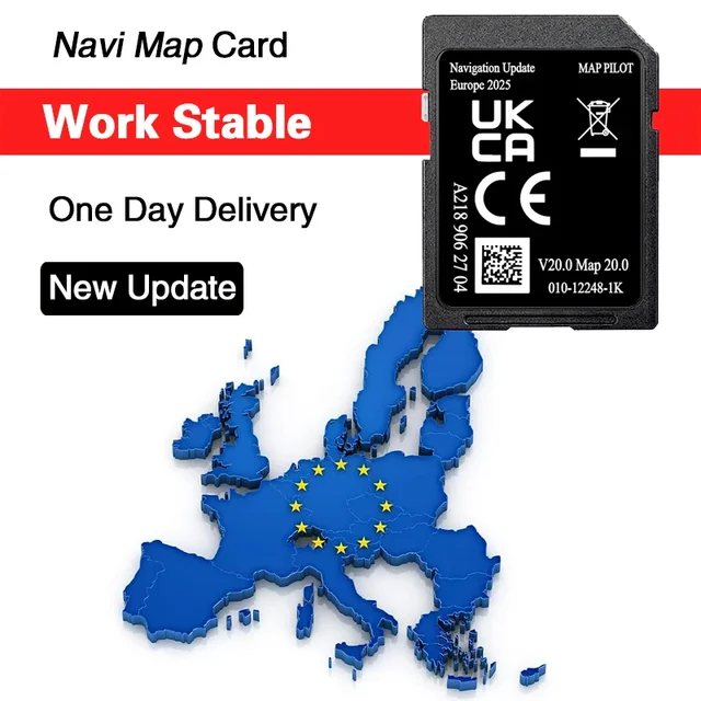 A218 Map V20 full Version NTG5 Update 2025 Europe Navigation for Mercedes Garmin A B C CLA CLS E GLS Car SD Card