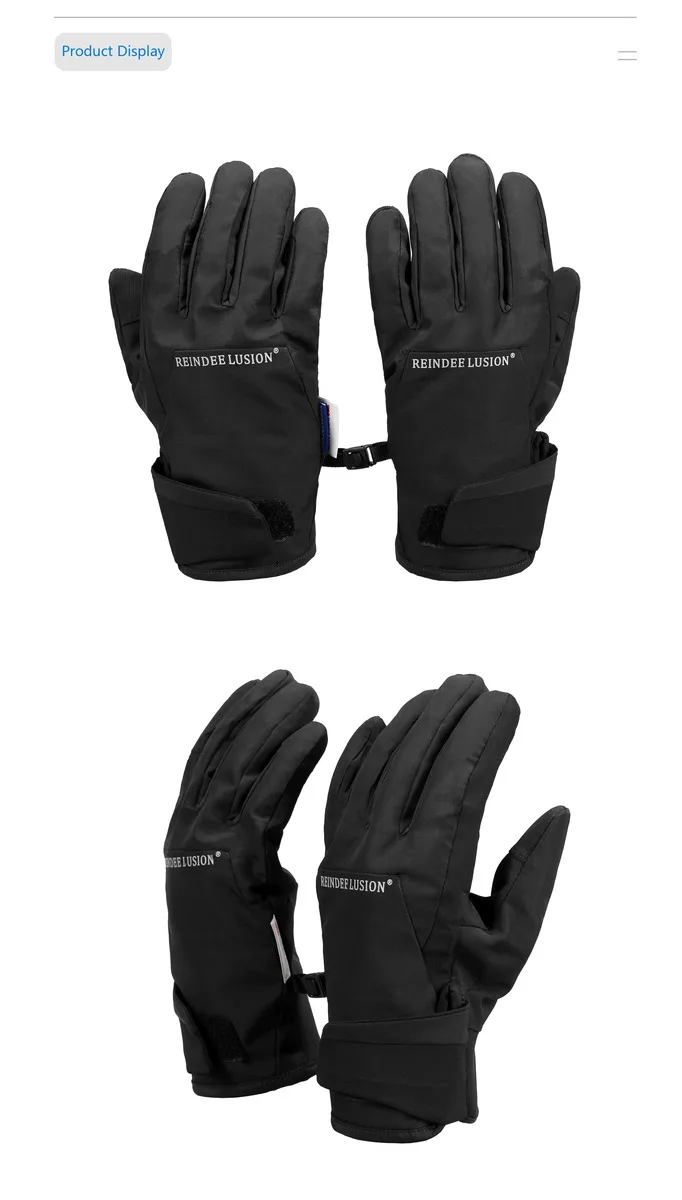 Reindee Lusion 22FW 3M Thinsulate warm gloves 3d bending design waterproof techwear gorpcore outdoor