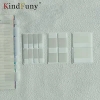 40/80/160 Sheets Transparent Sticky Notes Self-Adhesive Reading Annotation for Books Notepad Bookmarks Memo Pad Index Tabs 1