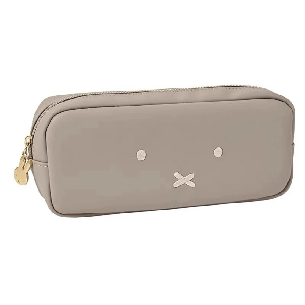 Süße Miffy Kawaii Bleistift Box Leder Wasserdicht Reißverschluss Stickerei Aufbewahrungstasche Cartoon Kaninchen Tragbare Kosmetiktasche Mädchen Geschenk – Detail 5