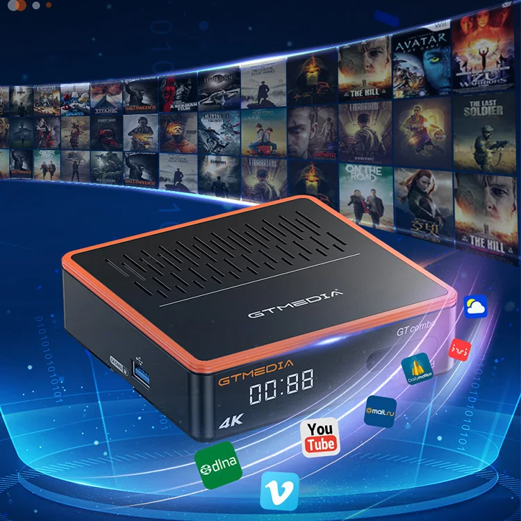 

Android Smart TV BOX GTMEDIA GTCOMBO 4K HD DVB-S2X/T2/C Satellite TV Receiver Decoder/Google Set Top Box Built In Wifi Receptor
