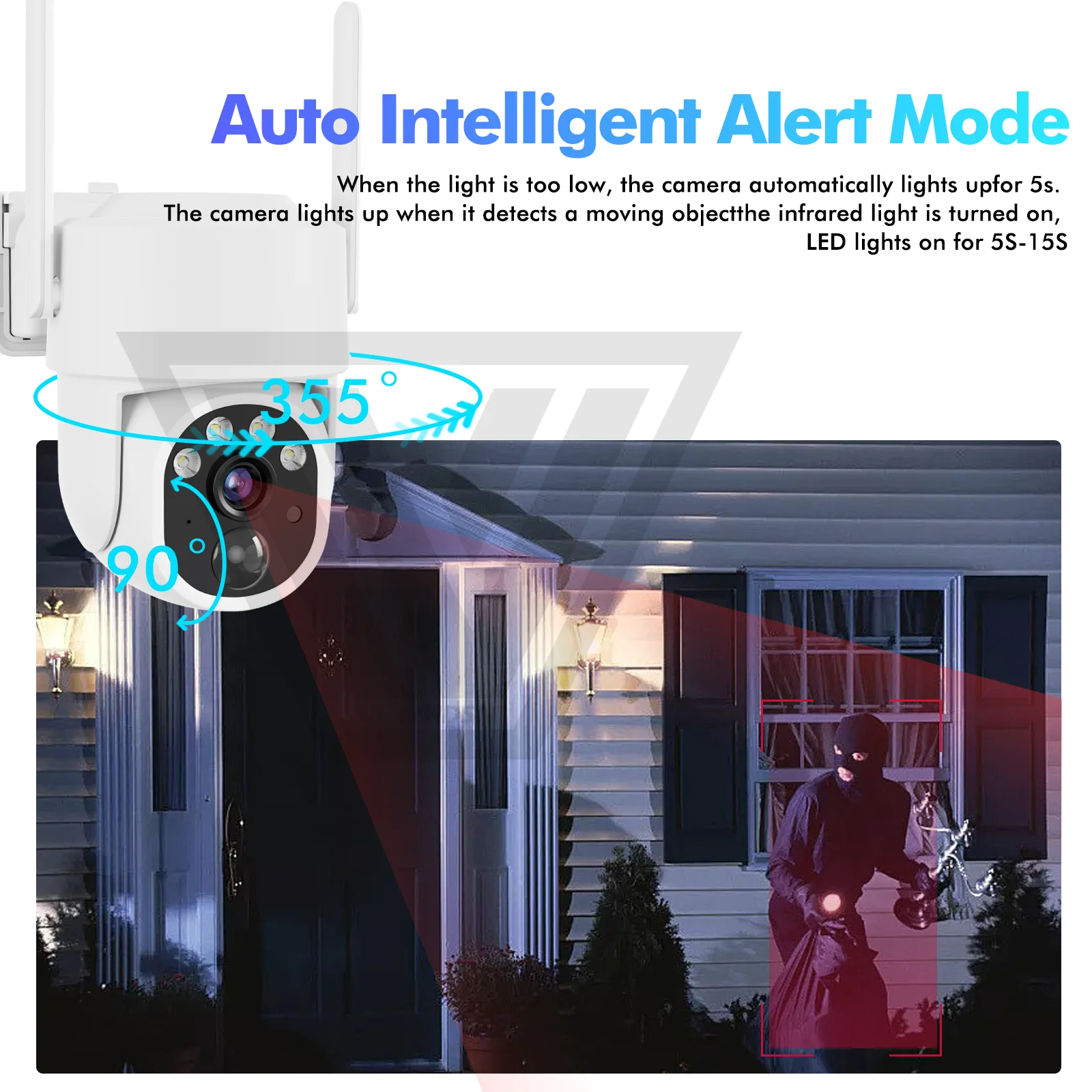 PTZ ¾籤 IP  ī޶, ߿ IP66 , 5  , 8000mAh  ͸  ķ, PIR ü , 5MP