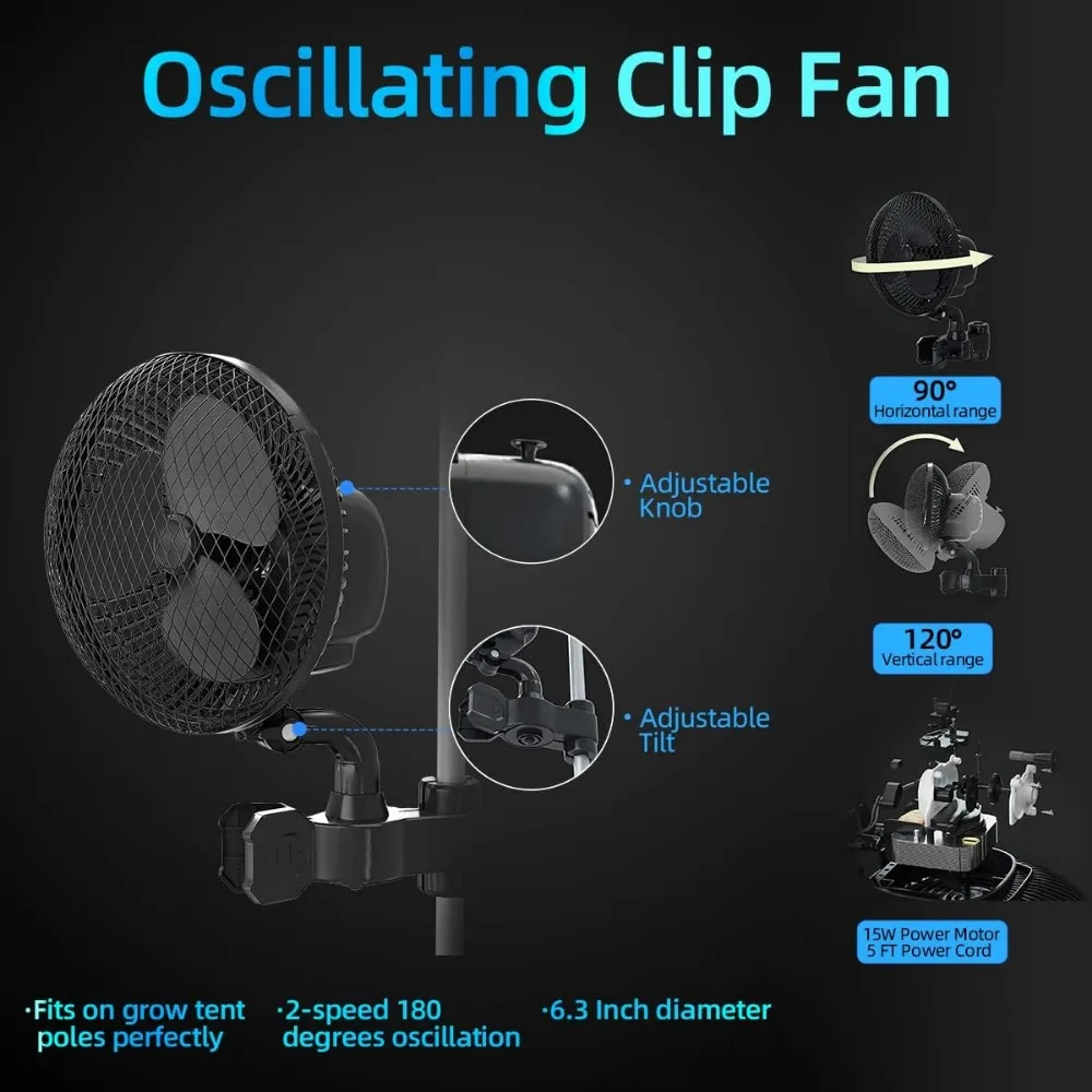 Grow Tent Kit Complete 2x2 with Humidifier+Watering Drip Set,S1000 LED Grow Light Tent Kit with Clip Fan and Heater