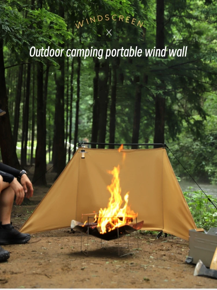 OutdoorCampingWindshieldPortableFoldableWindproofTentCamping