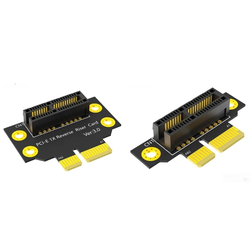 

CPDD PCIE X1 90 Degree Reverse Male to Female Risers Board Adapters Risers Card PCIE 1X to 1X Convert Card for 1U/2U Server
