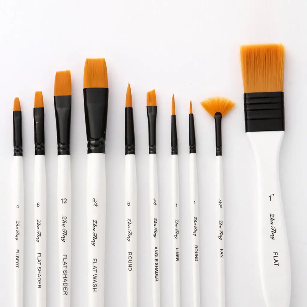 10 Pcs Professional Art Brushes Set Acrylic Oil Painting painting brushes