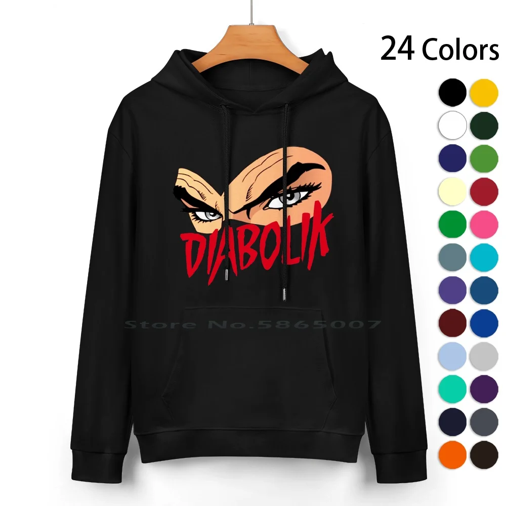 

Толстовка с капюшоном с логотипом Devil IK, свитер из чистого хлопка, 24 цвета