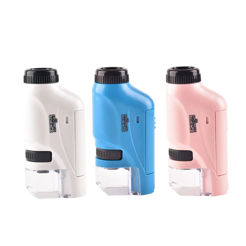 

Microscope for Kids 60x-120x LED Lighted Pocket Microscope Science Toy Gift